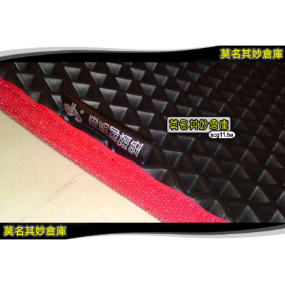 莫名其妙倉庫【AG003A Ford Fiesta 14-17 單層海馬踏墊】Ford Fiesta 14-17 單層海馬海馬踏墊 黑紅 專車專用!!正版海馬甜甜價現貨賣完就沒!!