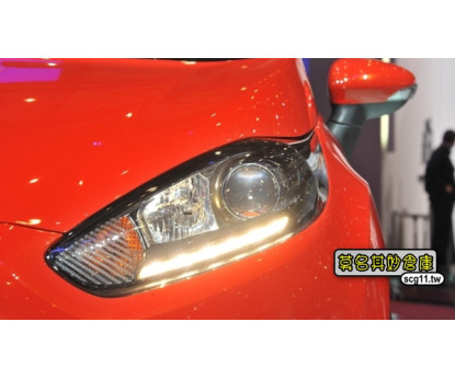 AU004 莫名其妙倉庫【魚眼大燈(含日行燈)】福特 Ford New Fiesta 小肥精品配件空力套件