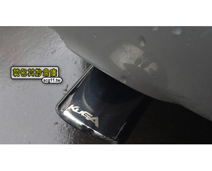 莫名其妙倉庫【KL049 雙出鈦黑尾管】2013 Ford 福特 The All New KUGA 兩入一對 白鐵直上