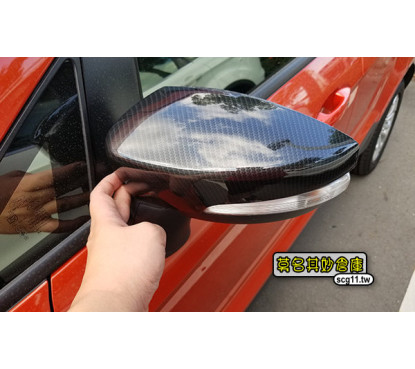 莫名其妙倉庫【EL057 卡夢照後鏡裝飾蓋貼】13-18 Ecosport 碳纖後視鏡蓋 外蓋黏貼式 免拆 保護原漆