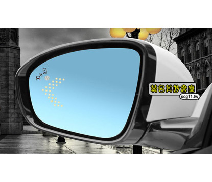 莫名其妙倉庫【4U005A LED防眩大廣角藍鏡(有盲點)】19 Focus Mk4多曲防眩含動態方向燈原廠底座電加熱