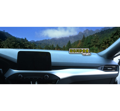 【現貨】莫名其妙倉庫【HS003 中控面板裝飾片】福特20 Kuga改裝配件 內裝不鏽鋼/ABS水轉印裝飾亮銀碳纖