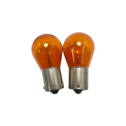 莫名其妙倉庫【GS131 12V 方向燈泡】 黃光標準款 12V 單芯轉向燈泡 斜角卡榫 黃光燈泡
