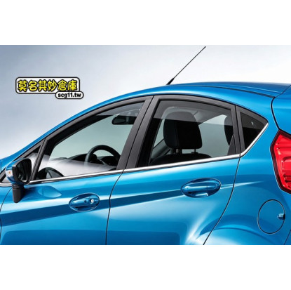 莫名其妙倉庫【AL008A 車窗亮條(下窗)】福特 Ford New Fiesta 小肥精品配件空力套件