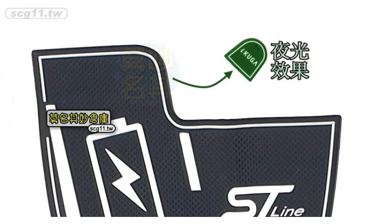 專利品 台灣現貨 莫名其妙倉庫【HG016 車內置物空間墊】福特20 Kuga門槽墊防滑墊門邊墊ST-LINE